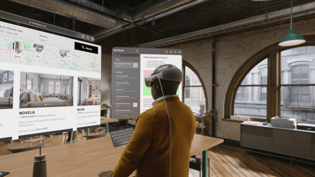 Apple Vision Pro apps in space
